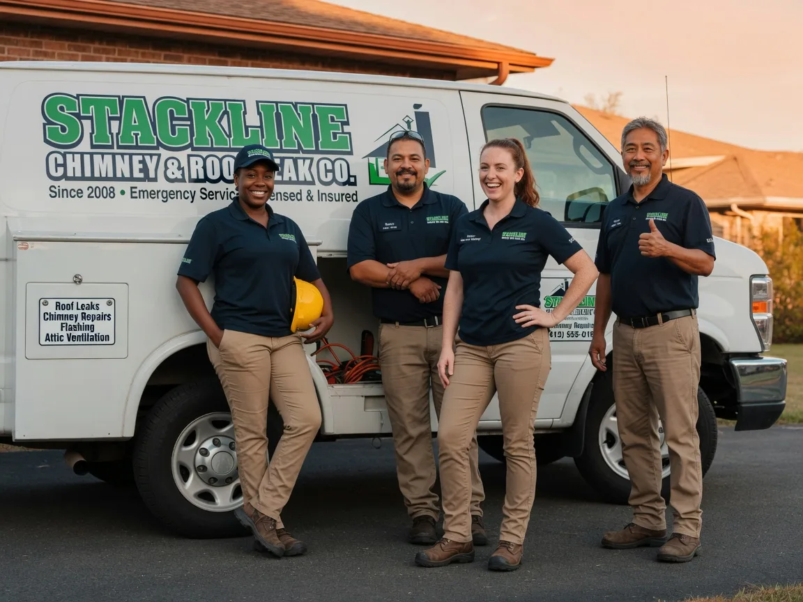 Chimney flashing repair company in Purdon, TX